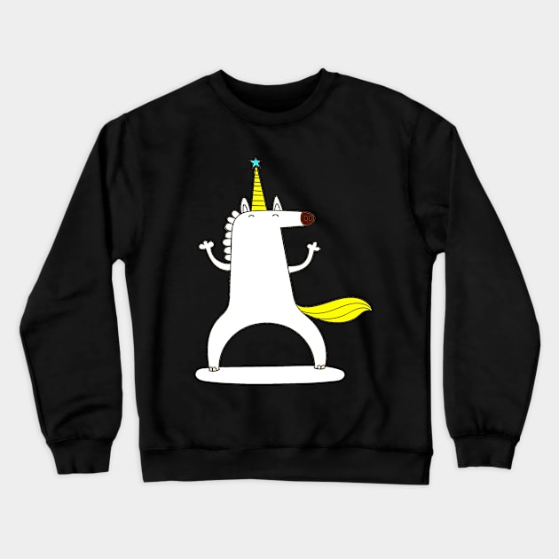 GDancing Unicorn Graphic Design. Crewneck Sweatshirt by A -not so store- Store